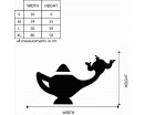 Lamp of Aladdin Vinyl Decals Silhouette Modern Wall Art Sticker